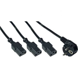 InLine® Netz-Y-Kabel