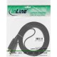 InLine® HDMI FlachCâble, High Speed HDMI® Câble with Ethernet, verg. Kontakte, noir, 1m