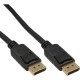 Câble DisplayPort , InLine®, noir, contacts dorés, 1m