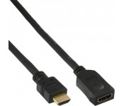 Rallonge HDMI 19 broches mâle/fem., noir, contacts dorés, 7,5m, High Speed HDMI® Câble