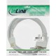 InLine® HDMI-DVI Câble, blanc / or, HDMI Stecker auf DVI 18+1 Stecker, 3m