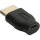 InLine® HDMI Adaptateur, HDMI A Stecker auf HDMI D Buchse, verorete Kontakte