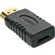 Adaptateur HDMI, InLine®, prise HDMI sur Mini prise HDMI femelle, contacts dorés