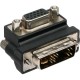 Adaptateur InLine® DVI-A coudé, analogique 12 + 5 mâle vers 15pin HD femelle (VGA)