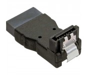 Adaptateur SATA prise/prise femelle, InLine®, anguleux vers bas, pour Adaptateur