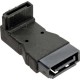 Adaptateur SATA prise/prise femelle, InLine®, anguleux vers bas, pour Adaptateur