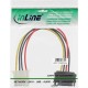 InLine® SATA StromAdaptateurCâble, 15pol SATA Buchse an 4pol Stecker, 15cm