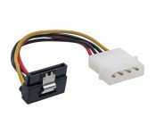 Câble adaptateur d'électricité SATA, InLine®, 1x 5,25" fem. à 15pin SATA mâle, plié vers bas