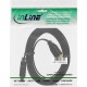 InLine® USB 3.0 FlachCâble Verlängerung, USB A Stecker / Buchse, noir, 0,5m