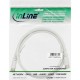 InLine® SAT-AnschlussCâble, 2x geschirmt, 2x F-Stecker, 75dB, blanc, 3m