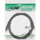 InLine® SAT-AnschlussCâble, 2x geschirmt, 2x F-Stecker, 75dB, noir, 3m