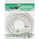 InLine® SAT-AnschlussCâble, 2x geschirmt, 2x F-Stecker, 75dB, blanc, 10m