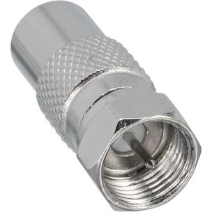 InLine® Adapter F-Mâle (SAT) vers IEC-Mâle (Antenne)