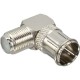 InLine® Adapter F-Quick-Mâle (SAT) vers F-Buchse (SAT)