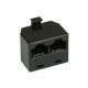 Distributeur ISDN 1x RJ45 mâle  à 2x RJ45 fem. sans résistance de pull-up