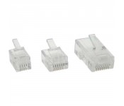 InLine® Modularstecker, 4P4C RJ10 zum A sertir auf FlachCâble, 10er Lot