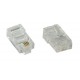 InLine® Modularstecker 8P4C RJ45 à sertir pour câble plat (ISDN)