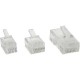 InLine® Modularstecker, 6P6C RJ12 zum A sertir auf FlachCâble, 10er Lot