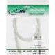 Rallonge jack, InLine®, 3,5mm jack mâle/fem., Stéréo, blanc/doré 10m