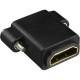 InLine® HDMI Adaptor, AF/AF, gold plated contacts, with flange