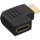 InLine® HDMI Adapter, male / female, side angled left, gold plated contacts