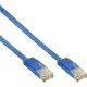 InLine® Flat patch cable, U/UTP, Cat.6, blue, 0,5m