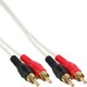 InLine® Cinch Kabel, 2x Cinch, Stecker / Stecker, 1m